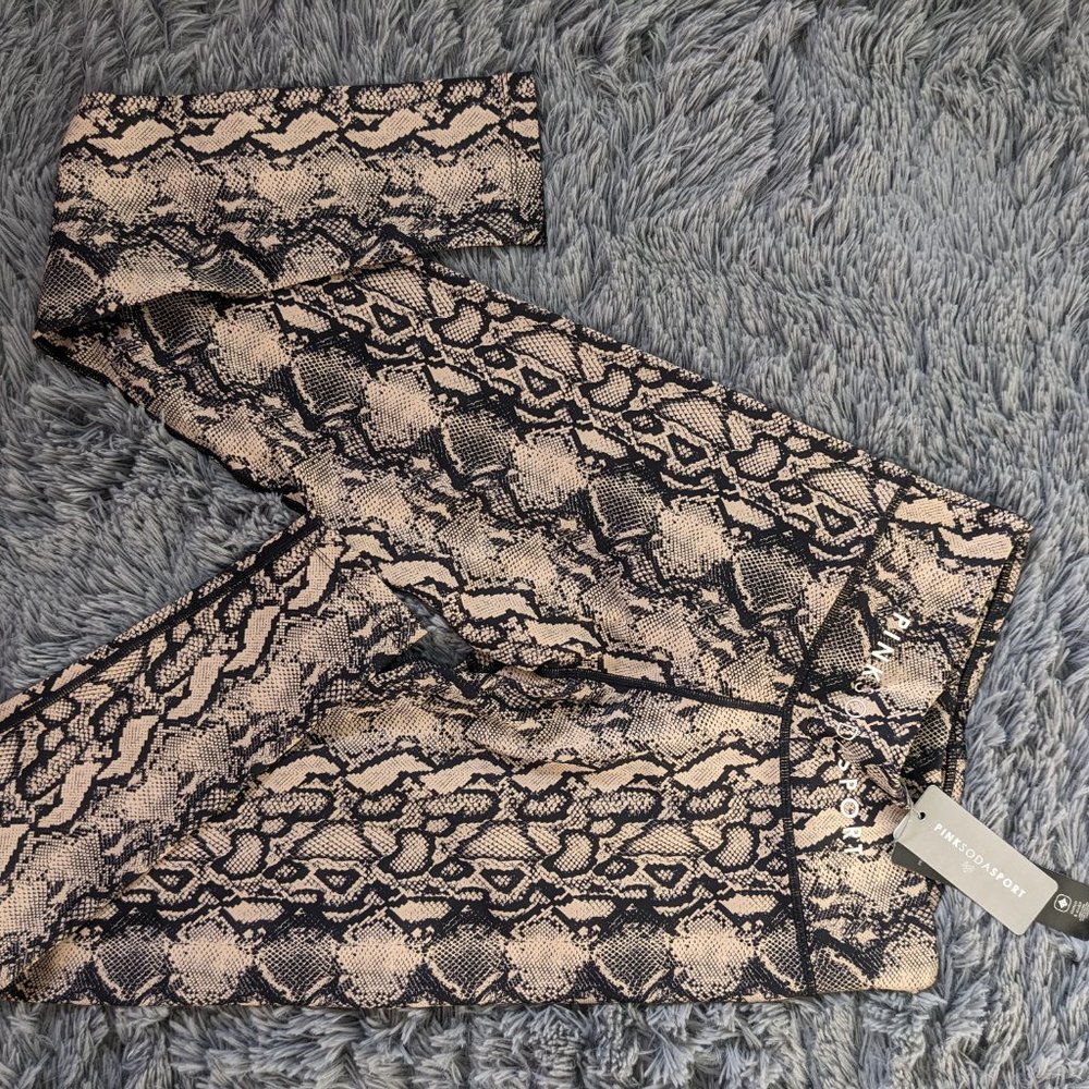 Pink Soda Sport Python Bump Sculpting Leggings